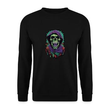 La mort dans le quartier - Sweat-shirt Unisexe - noir - Devant - Alina (178cm) & Michal (187cm)