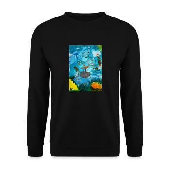 Die Wellenreiter - Unisex Pullover - Schwarz - Vorne - Alina (178cm) & Michal (187cm)