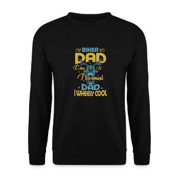 Mountain Bike Biker Dad MTB Downhill Mountain Bike - Unisex Sweatshirt - black - Front - Alina (178cm) & Michal (187cm)