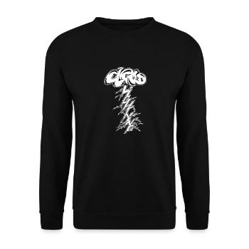 Stormy weather (black and white) - Unisex Sweatshirt - black - Front - Alina (178cm) & Michal (187cm)