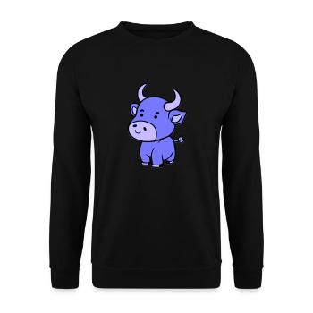 cow baby - Unisex Pullover - Schwarz - Vorne - Alina (178cm) & Michal (187cm)