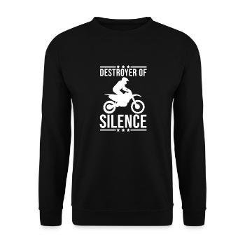 Motocross MX Supercross Enduro Dirt Bike - Sweat-shirt Unisexe - noir - Devant - Alina (178cm) & Michal (187cm)