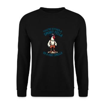 Vous êtes soit un gars intelligent, soit un pet qui sent bon - Sweat-shirt Unisexe - noir - Devant - Alina (178cm) & Michal (187cm)
