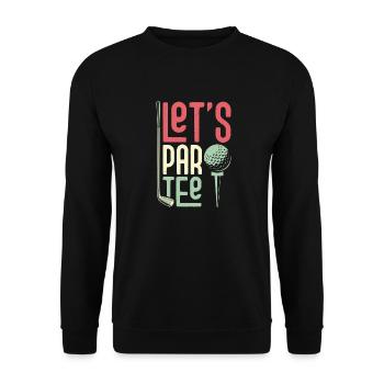 Let’s Par Tee Golfer Golf - Sweat-shirt Unisexe - noir - Devant - Alina (178cm) & Michal (187cm)