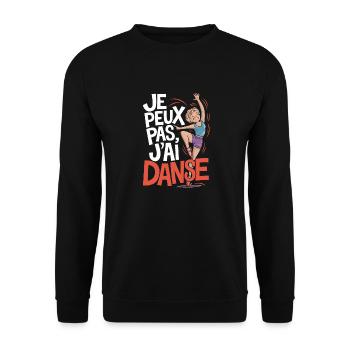 J'peux pas j'ai danse - Sweat-shirt Unisexe - noir - Devant - Alina (178cm) & Michal (187cm)