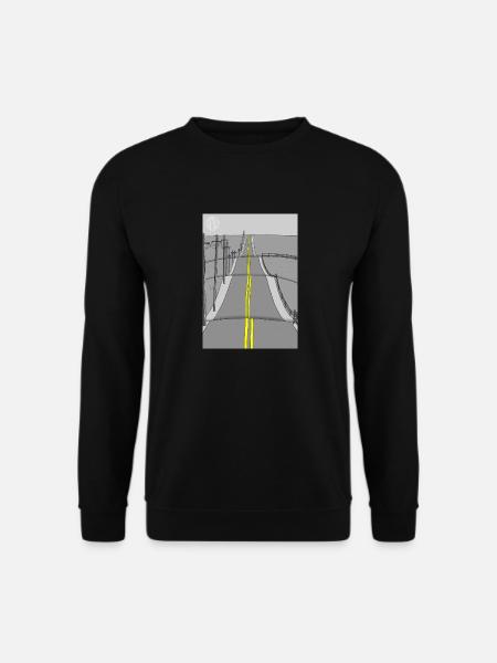 Route sans fin - Sweat-shirt Unisexe - noir