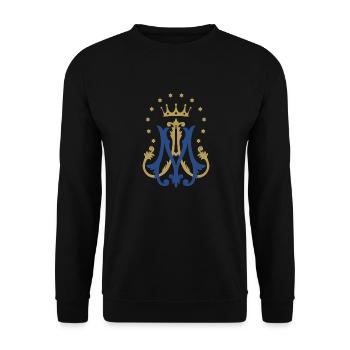 Auspice Maria - Sweat-shirt Unisexe - noir - Devant - Alina (178cm) & Michal (187cm)