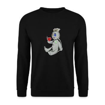 The Voodoo Doll - Unisex Sweatshirt - black - Front - Alina (178cm) & Michal (187cm)