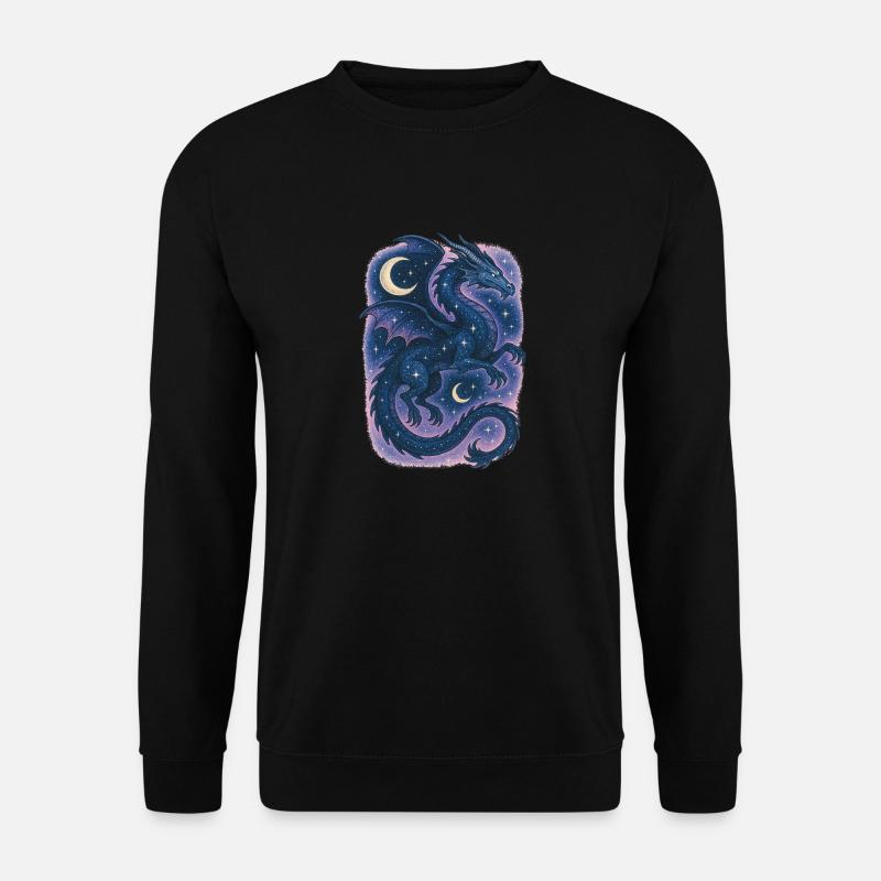 Himmlischer Drache - Unisex Pullover - Schwarz