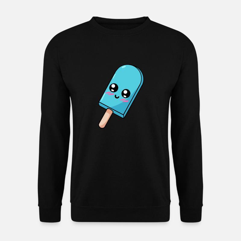 Blaues Stabeis - Unisex Pullover - Schwarz