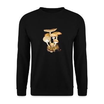 Hallimasch - Unisex Pullover - Schwarz - Vorne - Alina (178cm) & Michal (187cm)