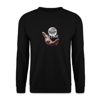 Main avec ballon, magie, magie - Sweat-shirt Unisexe - noir - Devant - Alina (178cm) & Michal (187cm)