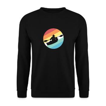 Kayak Water Sports - Unisex Sweatshirt - black - Front - Alina (178cm) & Michal (187cm)