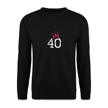 40 - Sweat-shirt Unisexe - noir - Devant - Alina (178cm) & Michal (187cm)