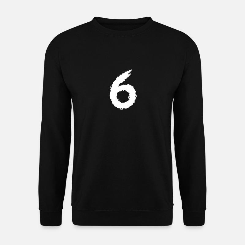Number 6 - Unisex Sweatshirt - black