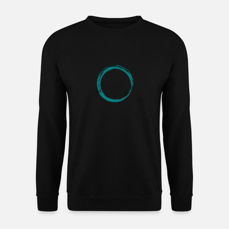 Circle Icon Design Brush Customizable - Unisex Sweatshirt - black