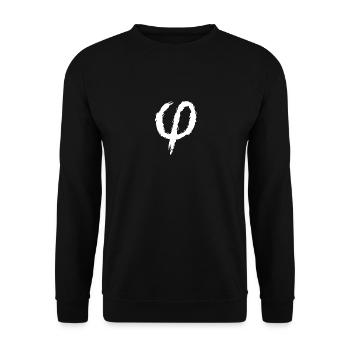 Brosse d'icône signe phi - Sweat-shirt Unisexe - noir - Devant - Alina (178cm) & Michal (187cm)