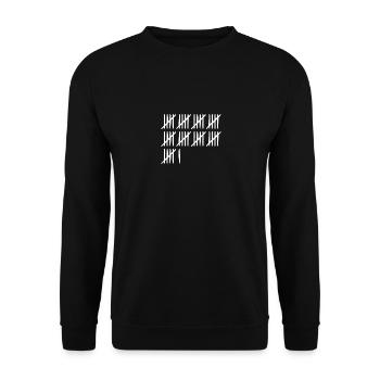46 birthday tally sheet 46 years old - Unisex Sweatshirt - black - Front - Alina (178cm) & Michal (187cm)