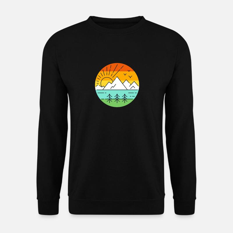 Landschaft Natur - Unisex Pullover - Schwarz