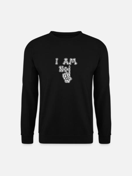 I Am No 1 Bones (Distressed) - Unisex Sweatshirt - black