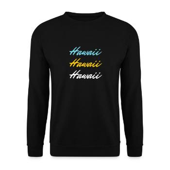 Hawaï coloré - Sweat-shirt Unisexe - noir - Devant - Alina (178cm) & Michal (187cm)