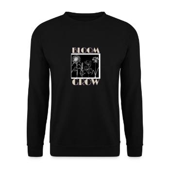 Plantes ,Flore Pfa - Sweat-shirt Unisexe - noir - Devant - Alina (178cm) & Michal (187cm)