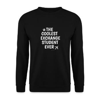 Coolest exchange student ever - Unisex Sweatshirt - black - Front - Alina (178cm) & Michal (187cm)