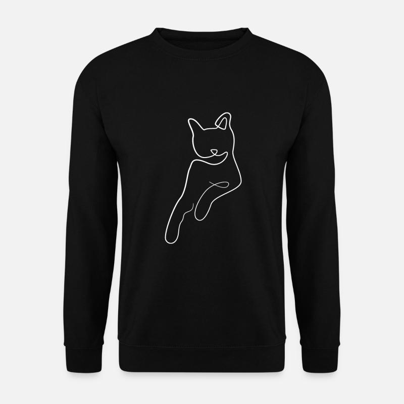 Katze - Unisex Pullover - Schwarz