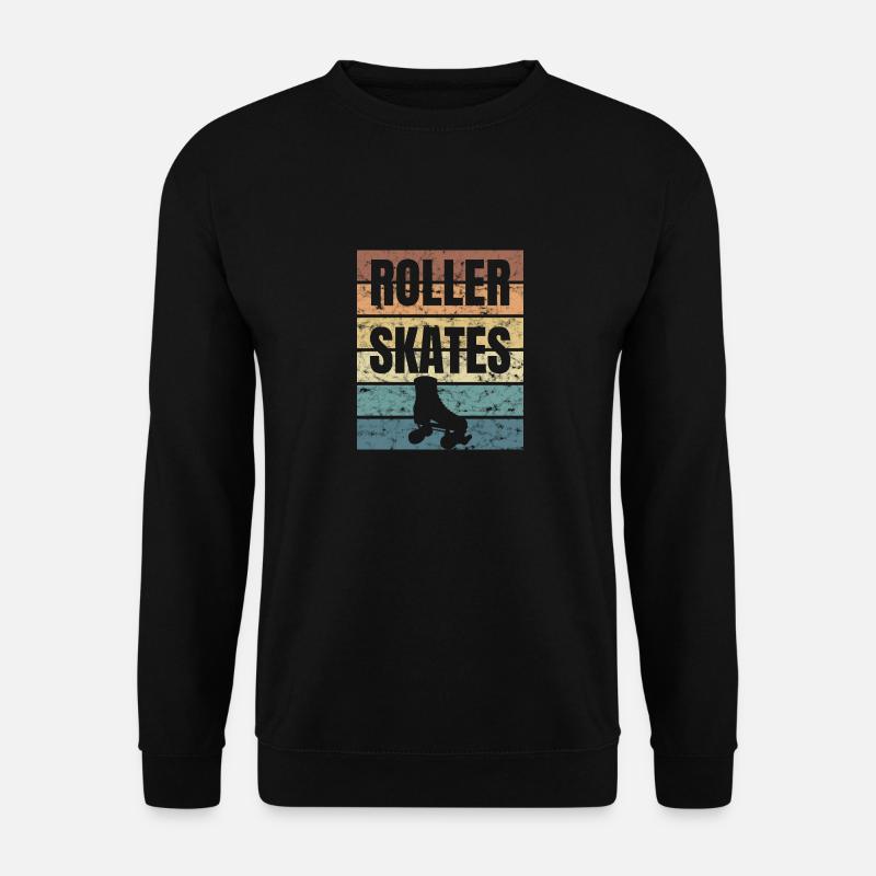 Skaters Gonna Roller Skate Crunge Effect - Unisex Sweatshirt - black