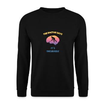 Hockey sur gazon Chemise de hockey en salle Hockey sur gazon - Cerveau - Sweat-shirt Unisexe - noir - Devant - Alina (178cm) & Michal (187cm)