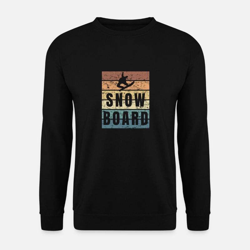Snowboad Wintersport Halfpile Freestyle - Unisex Pullover - Schwarz