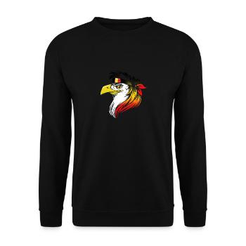 Belgien - Unisex Pullover - Schwarz - Vorne - Alina (178cm) & Michal (187cm)