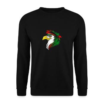 Burkina Faso - Unisex Sweatshirt - black - Front - Alina (178cm) & Michal (187cm)