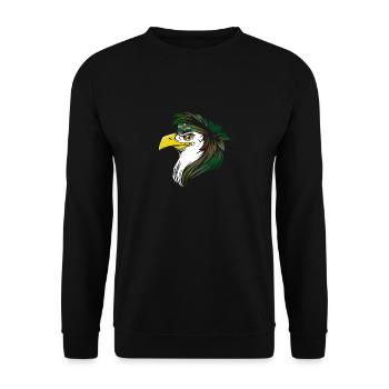 Dominica - Unisex Sweatshirt - black - Front - Alina (178cm) & Michal (187cm)