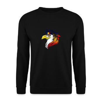 Chad - Unisex Sweatshirt - black - Front - Alina (178cm) & Michal (187cm)