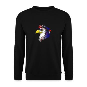 Kroatien - Unisex Pullover - Schwarz - Vorne - Alina (178cm) & Michal (187cm)
