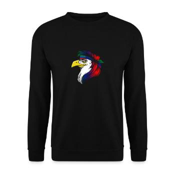 Daguestan - Sweat-shirt Unisexe - noir - Devant - Alina (178cm) & Michal (187cm)