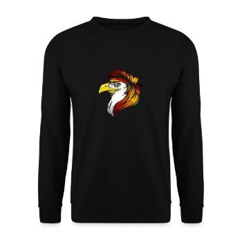 GDR - Unisex Sweatshirt - black - Front - Alina (178cm) & Michal (187cm)