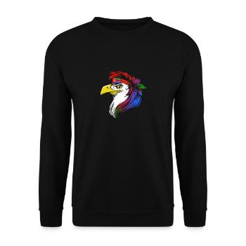 Eritrea - Unisex Pullover - Schwarz - Vorne - Alina (178cm) & Michal (187cm)
