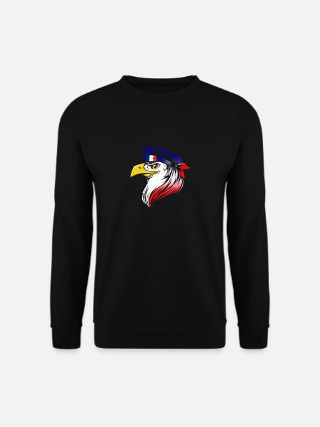 France - Sweat-shirt Unisexe - noir