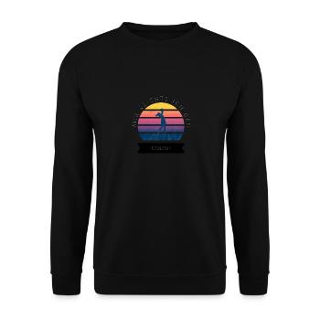 Mir reichts ich geh Golfen. Golfspieler Liebhaber - Unisex Pullover - Schwarz - Vorne - Alina (178cm) & Michal (187cm)