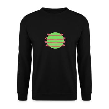 Design élégant de l’orbe - Sweat-shirt Unisexe - noir - Devant - Alina (178cm) & Michal (187cm)