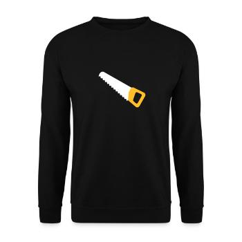 Saw - Unisex Sweatshirt - black - Front - Alina (178cm) & Michal (187cm)