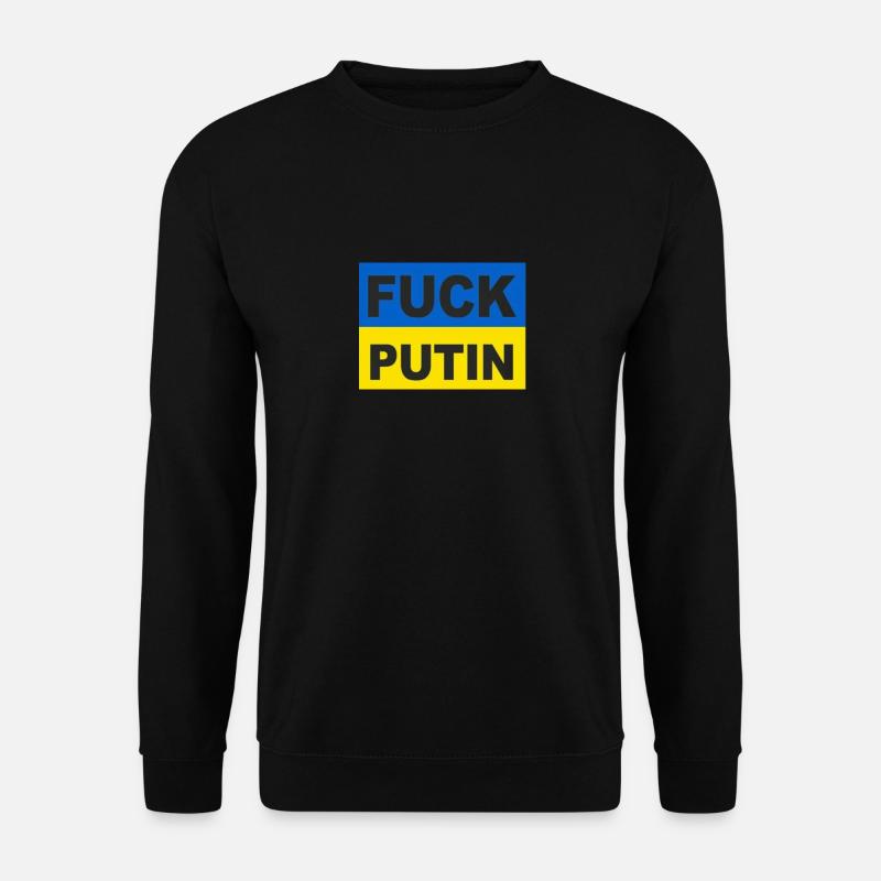 F*CK PUTIN - Unisex Pullover - Schwarz
