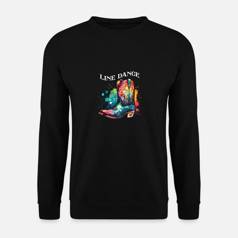Line Dance Zeit Line Dancing Tanzen - Unisex Pullover - Schwarz