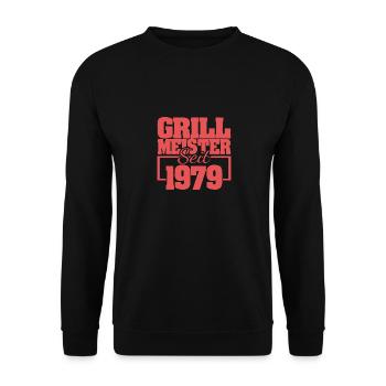 Jahr 1979 - Unisex Pullover - Schwarz - Vorne - Alina (178cm) & Michal (187cm)