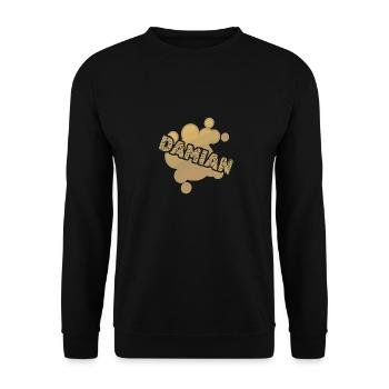 Baby Damian - Unisex Pullover - Schwarz - Vorne - Alina (178cm) & Michal (187cm)