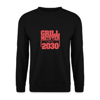 Grillen 2030 - Unisex Pullover - Schwarz - Vorne - Alina (178cm) & Michal (187cm)