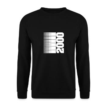 2000 - Unisex Pullover - Schwarz - Vorne - Alina (178cm) & Michal (187cm)