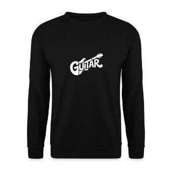 Gitarre - Cooles Guiratist Music Logo - Unisex Pullover - Schwarz - Vorne - Alina (178cm) & Michal (187cm)